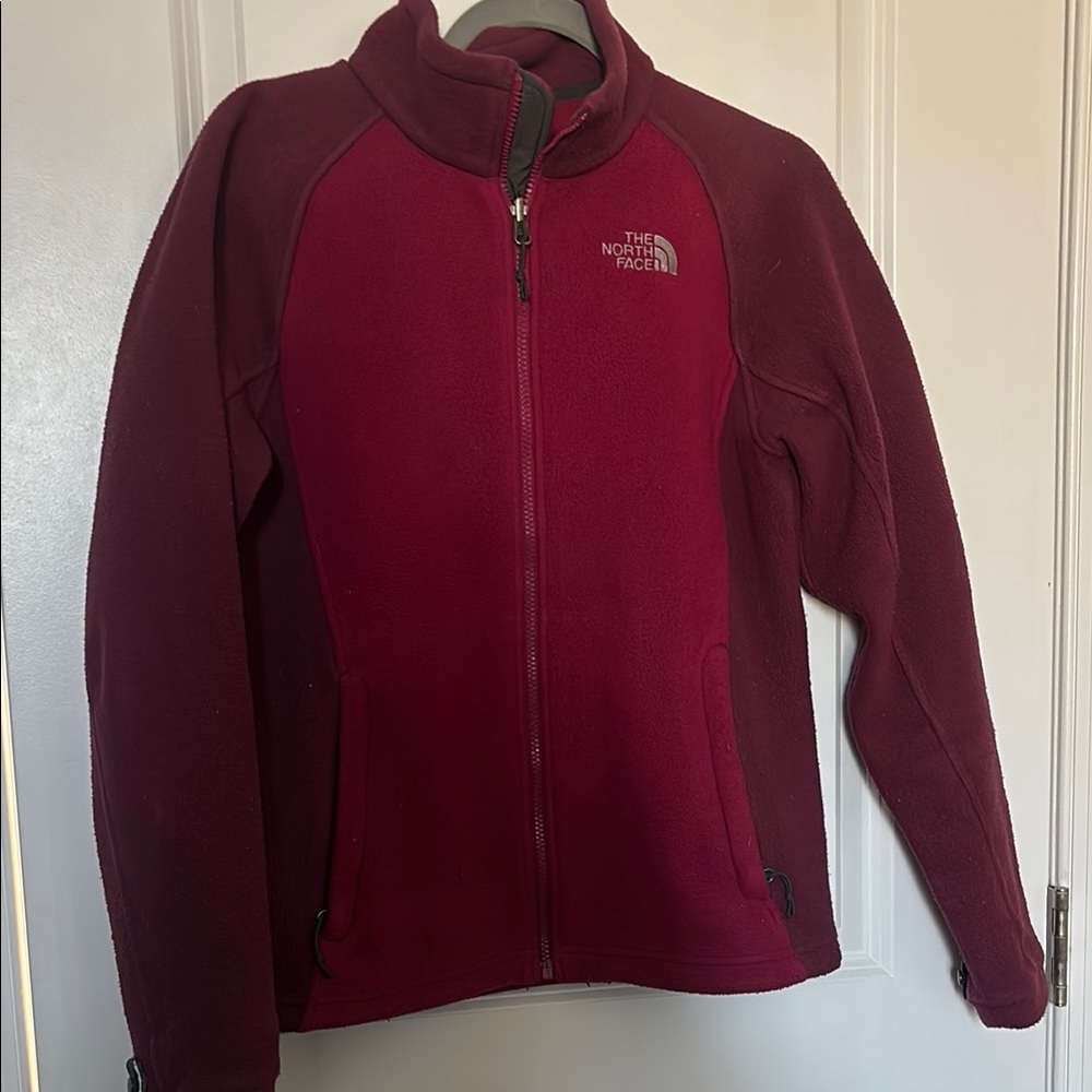 The North Face Burgundy Fleece Jacket
